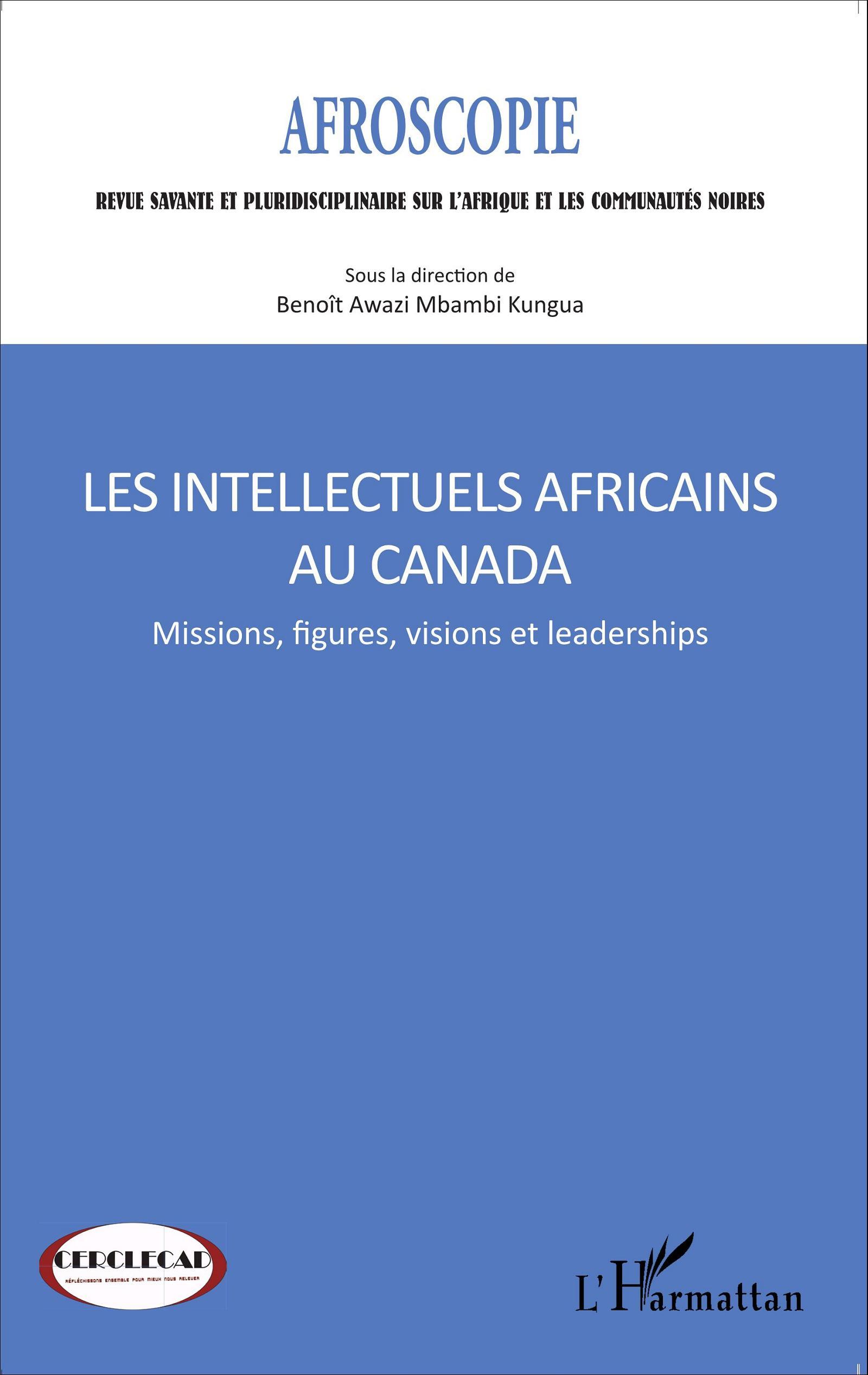 Afroscopie, Les intellectuels africains au Canada, Missions, figures, visions et leaderships (9782343055381-front-cover)