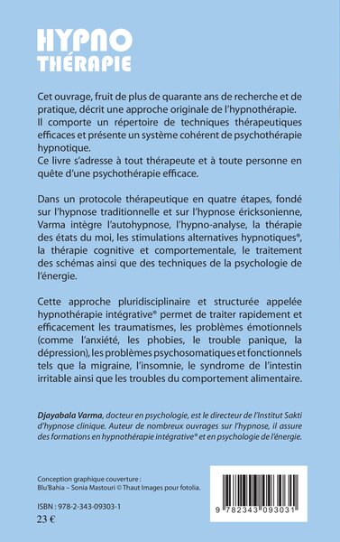 Hypnothérapie, Une approche intégrative (9782343093031-back-cover)