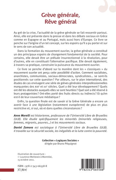 Grève générale, Rêve général, Espoir de transformation sociale (9782343065588-back-cover)