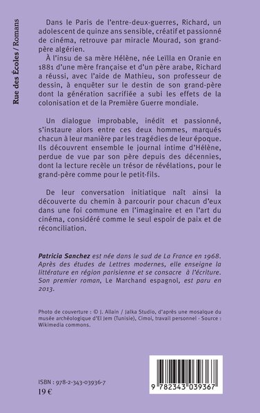 Le kaléidoscope d'Orphée, Roman (9782343039367-back-cover)
