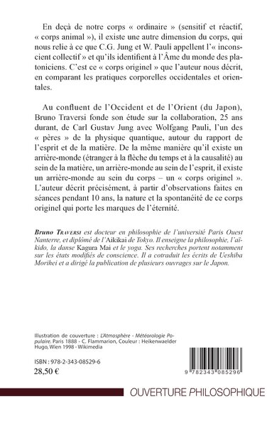 Le corps inconscient, Et l'Âme du monde selon C.G. Jung et W. Pauli (9782343085296-back-cover)