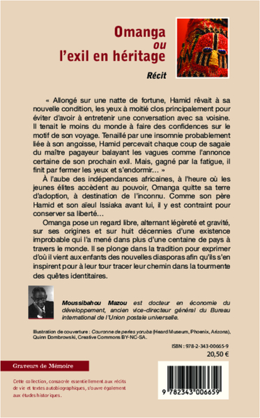 Omanga ou l'exil en héritage, Récit (9782343006659-back-cover)