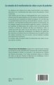 Les méandres de la transformation des valeurs en prix de production, Essai de théorie économique rationnelle (9782343016214-back-cover)
