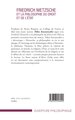 Friedrich Nietzsche et la philosophie du droit et de l'État (9782343058290-back-cover)