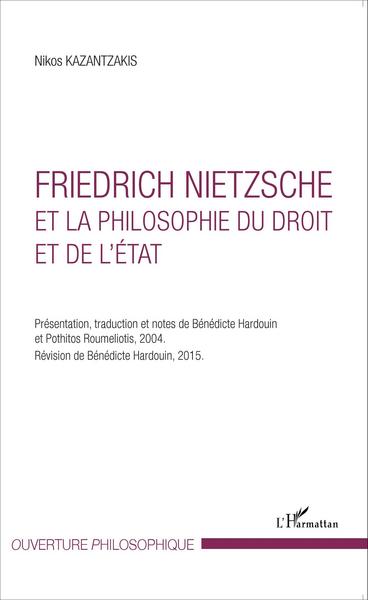 Friedrich Nietzsche et la philosophie du droit et de l'État (9782343058290-front-cover)