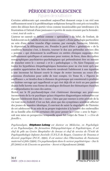 Période d'adolescence (Tome 2), Figures de souffrance (9782343012414-back-cover)