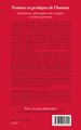 Postures et pratiques de l'homme, Libéralisme, philosophie non-standard et pensée japonaise (9782343007922-back-cover)