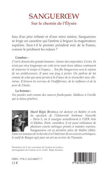 Sangueroew, Sur le chemin de l'Élysée (9782343080277-back-cover)