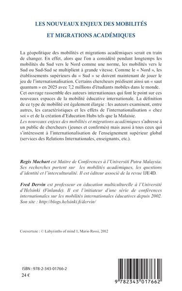 Les nouveaux enjeux des mobilités et migrations académiques (9782343017662-back-cover)