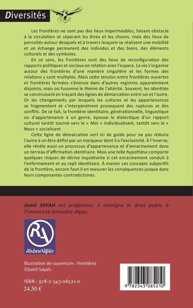 Frontières et mobilité (9782343085210-back-cover)