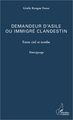 Demandeur d'asile ou immigré clandestin, Entre ciel et tombe - Témoignage (9782343006086-front-cover)