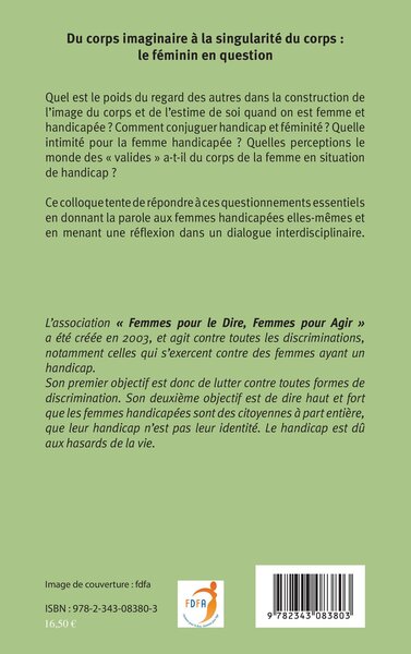 Du corps imaginaire à la singularité du corps : le féminin en question (9782343083803-back-cover)