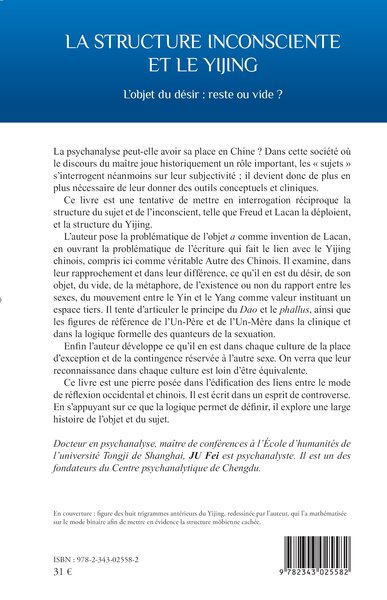 La structure inconsciente et le Yijing, L'objet du désir : reste ou vide ? (9782343025582-back-cover)