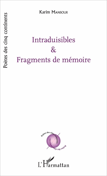 Intraduisibles et fragments de mémoire (9782343091198-front-cover)