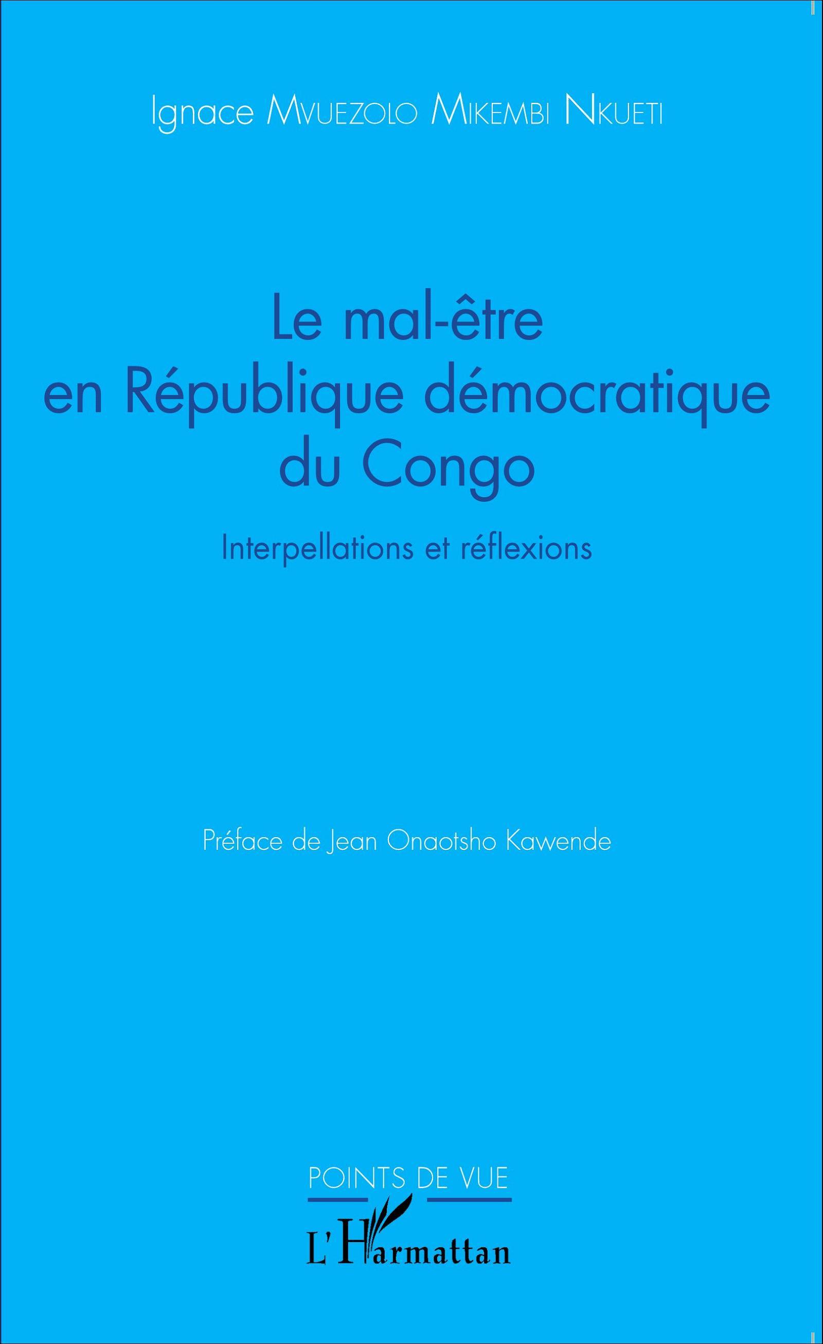 Le mal-être en République démocratique du Congo, Interpellations et réflexions (9782343068701-front-cover)