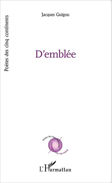 D'emblée (9782343065632-front-cover)
