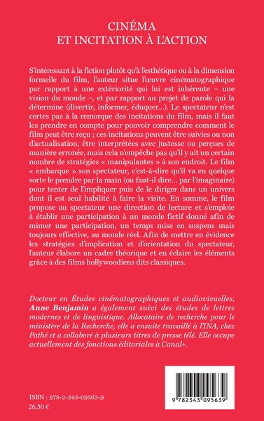 Cinéma et incitation à l'action (9782343095639-back-cover)