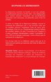 Hypnose et dépression, Actes du sixième Congrès de l'Association Européenne des Praticiens d'Hypnose (9782343047423-back-cover)