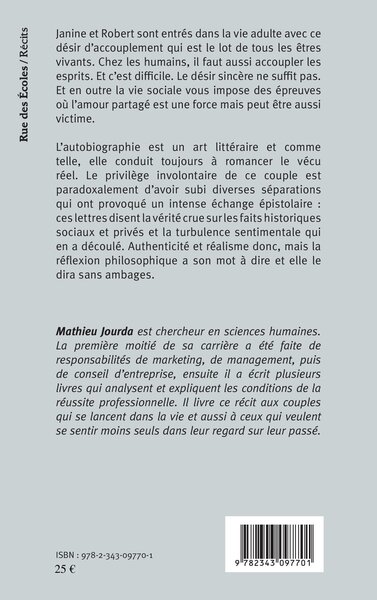 L'amour traquenard, Janine et Robert (1953-1963) (9782343097701-back-cover)