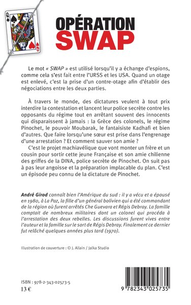 Opération SWAP, Dames de Pique contre Dames de Coeur - Roman (9782343025735-back-cover)