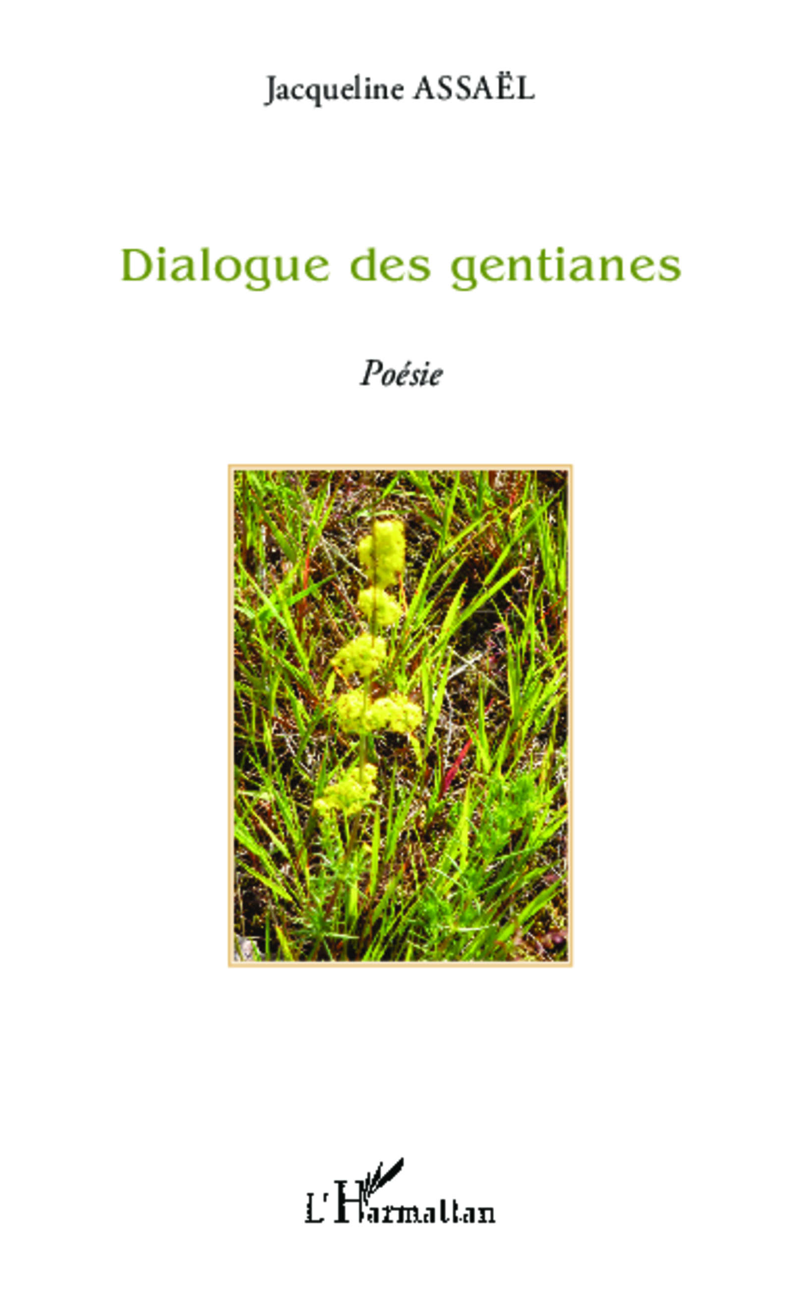 Dialogue des gentianes, Poésie (9782343054186-front-cover)