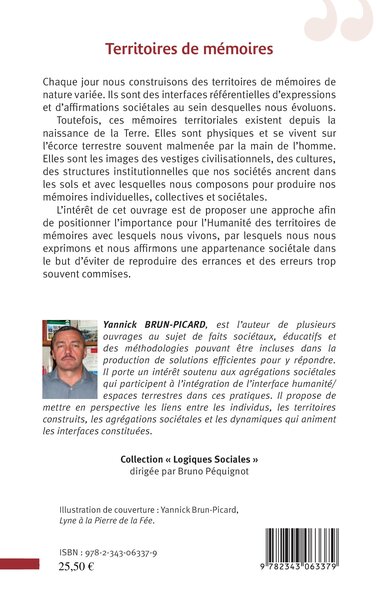 Territoires de mémoires, Interfaces référentielles d'expressions et d'affirmations sociétales (9782343063379-back-cover)