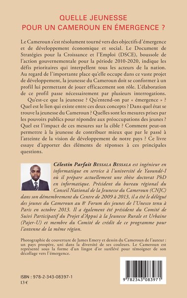 Quelle jeunesse pour le Cameroun en émergence ? (9782343083971-back-cover)