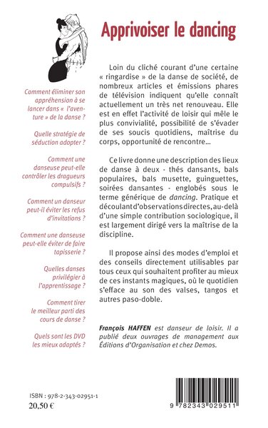 Apprivoiser le dancing, Ses coutumes et ses codes - Ses techniques spécifiques de danse (9782343029511-back-cover)