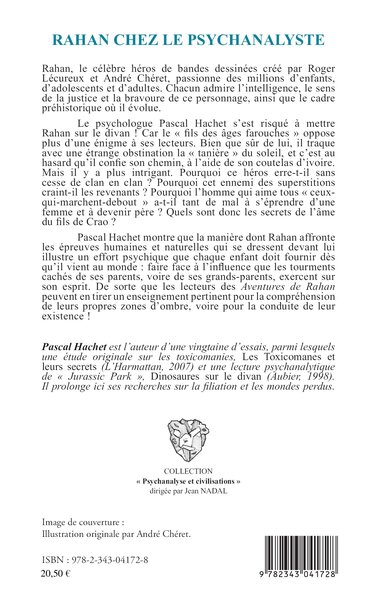 Rahan chez le psychanalyste, (Edition revue et augmentée de La psychanalyse de Rahan) (9782343041728-back-cover)