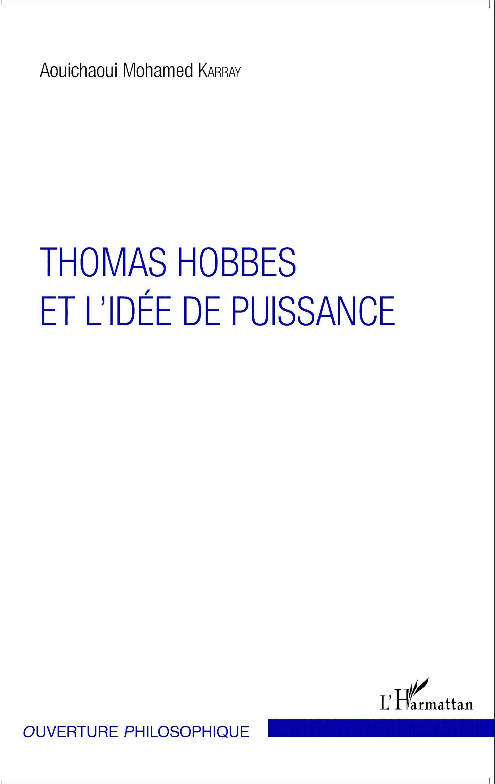 Thomas Hobbes et l'idée de puissance (9782343040134-front-cover)