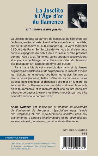 Joselito à l'Âge d'or du flamenco, Ethnologie d'une passion (9782343004792-back-cover)