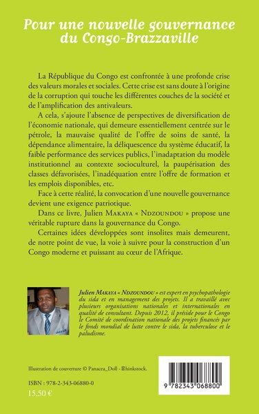 Pour une nouvelle gouvernance du Congo-Brazzaville (9782343068800-back-cover)