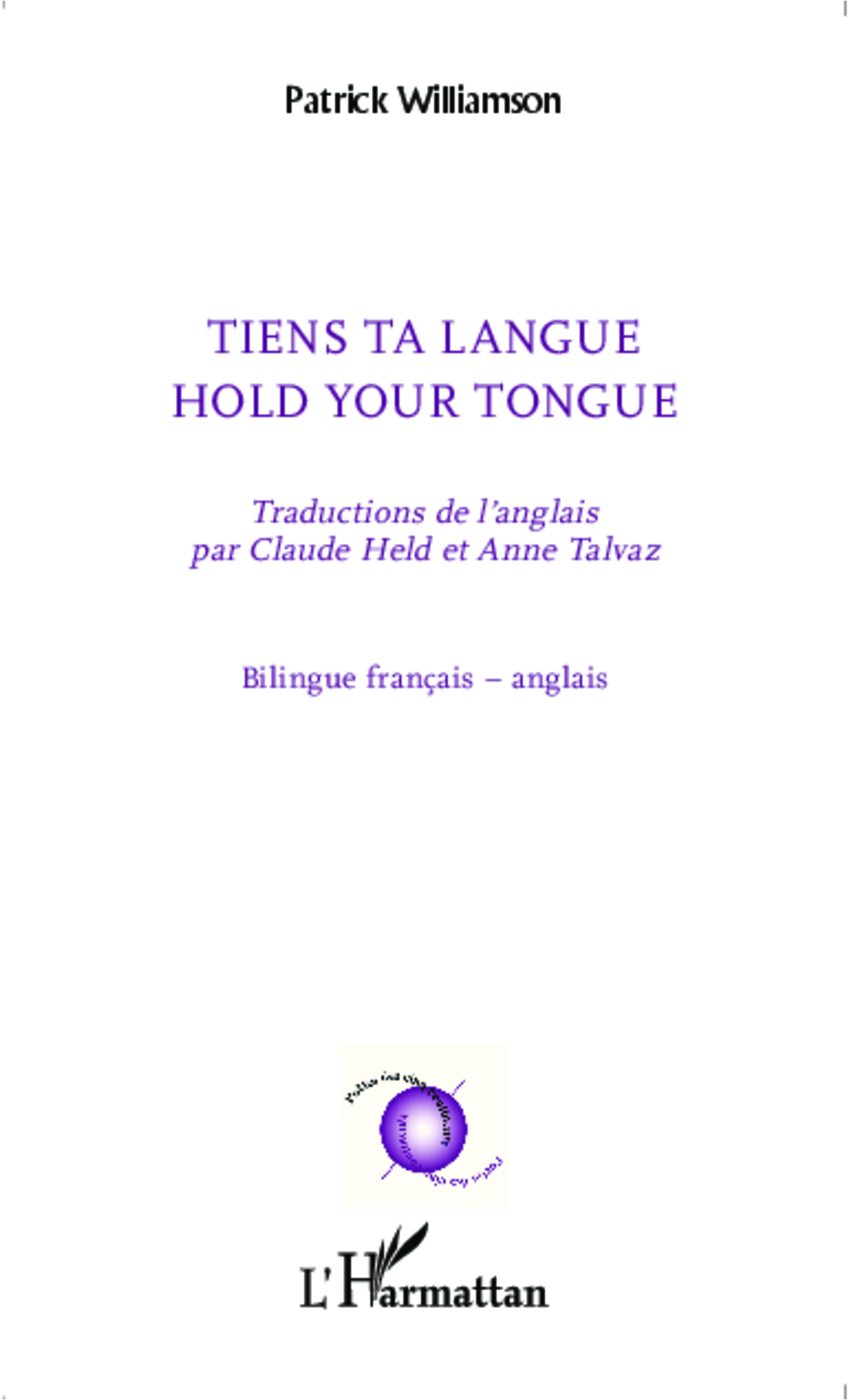 Tiens ta langue, Hold your tongue (9782343041650-front-cover)