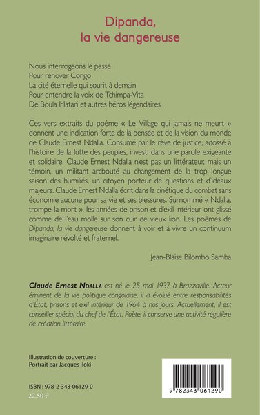 Dipanda la vie dangeureuse (9782343061290-back-cover)