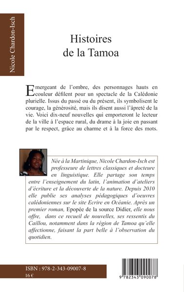 Histoires de la Tamoa, Nouvelles (9782343090078-back-cover)