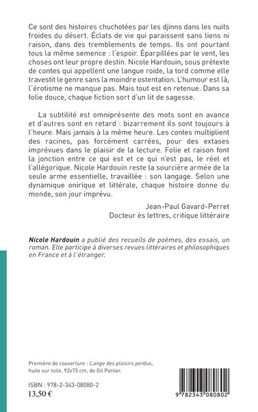 Les éclopés du rêve, Histoires courtes - Préface de Jean-Paul Gavard-Perret (9782343080802-back-cover)