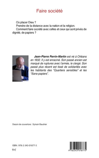 Faire société - Essai (9782343018775-back-cover)