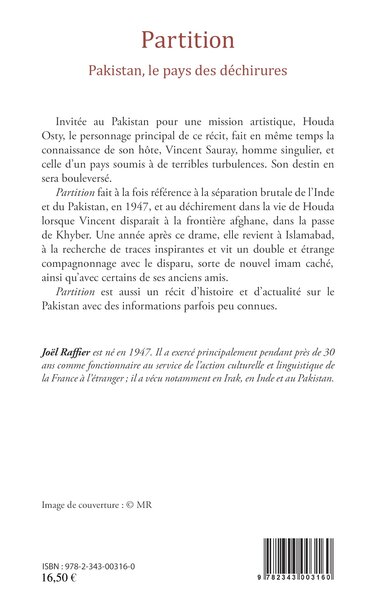 Partition, Pakistan, le pays des déchirures (9782343003160-back-cover)