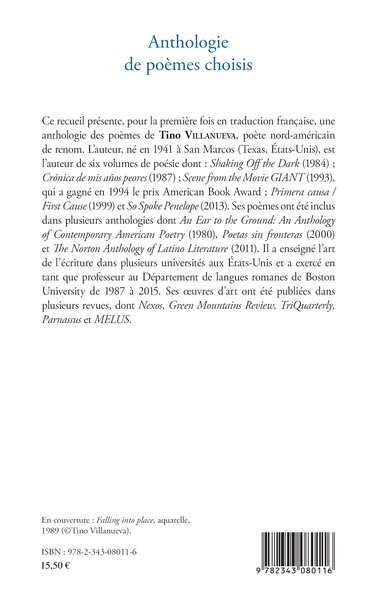 Anthologie de poèmes choisis, Traduits par Odile Boutry, relus par Olga Caro (9782343080116-back-cover)