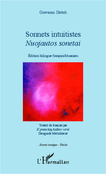Sonnets intuitistes, Nuojautos sonetai - Edition bilingue français / lituanien (9782343010182-front-cover)