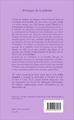 Principes de la mélodie, Musiques populaires, philosophie, et contre-cultures (9782343062181-back-cover)