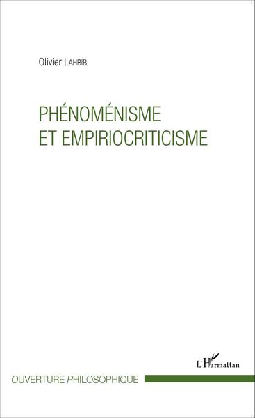 Phénoménisme et empiriocriticisme (9782343064161-front-cover)