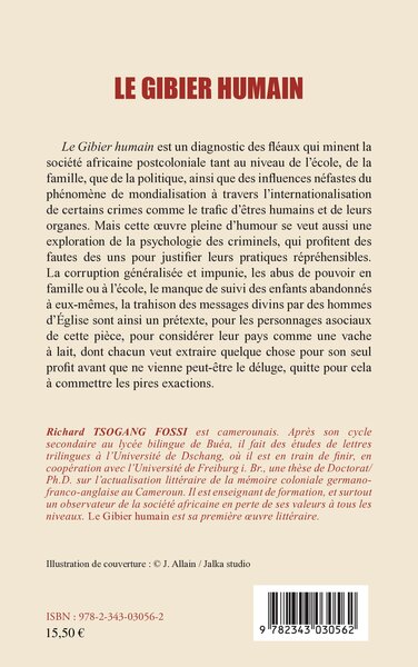 Le gibier humain (9782343030562-back-cover)