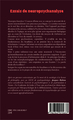 Essais de neuropsychanalyse (9782343015637-back-cover)