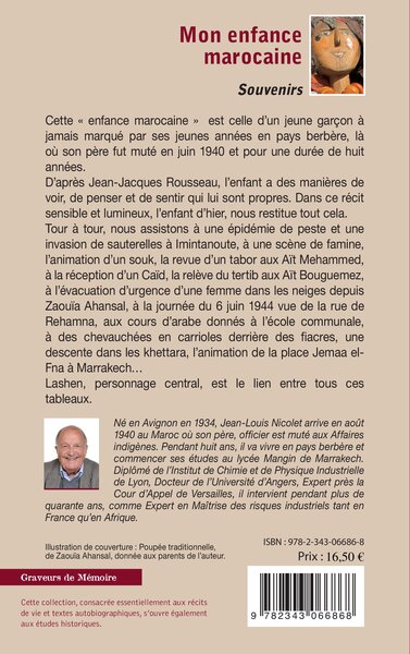 Mon enfance marocaine, Souvenirs (9782343066868-back-cover)