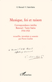 Musique, foi et raison, Correspondance inédite Renoud/Saint-Saëns 1914-1921 (9782343039305-front-cover)