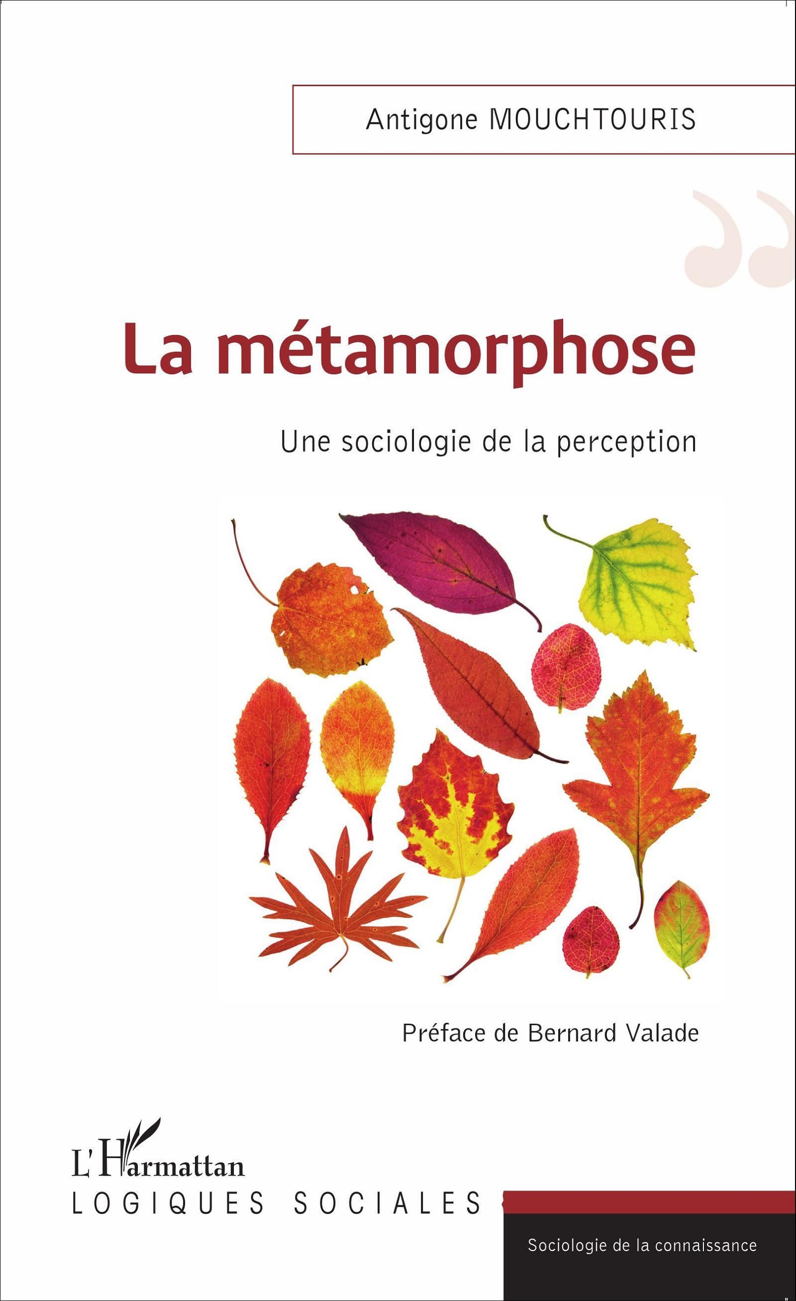 La métamorphose, Une sociologie de la perception (9782343067896-front-cover)