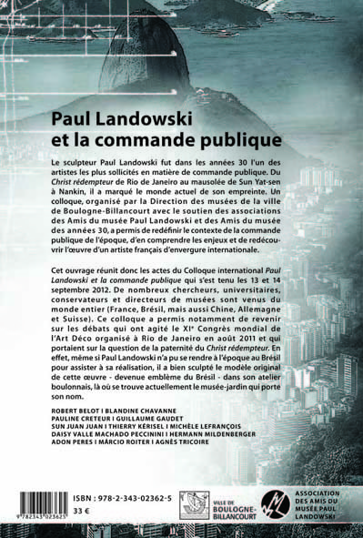 Paul Landowski et la commande publique (9782343023625-back-cover)