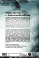 Paul Landowski et la commande publique (9782343023625-back-cover)