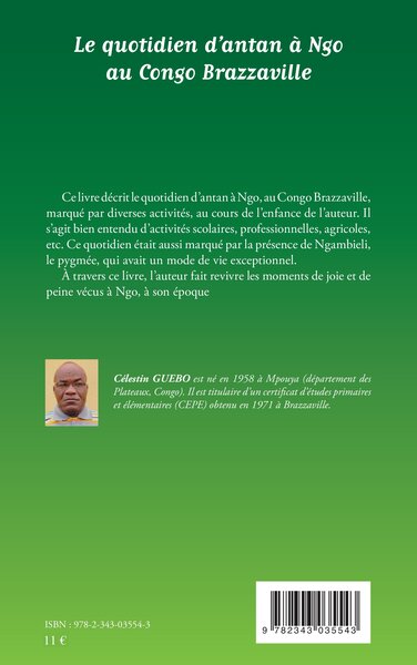 Le quotidien d'antan à Ngo au Congo-Brazzaville (9782343035543-back-cover)